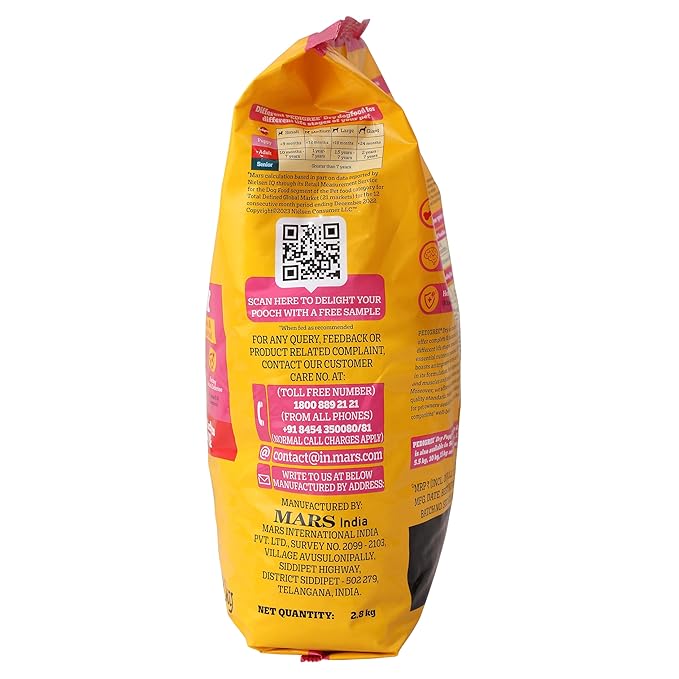 Pedigree Puppy Dry Dog Food, Chicken & Milk, 2.8Kg Pack